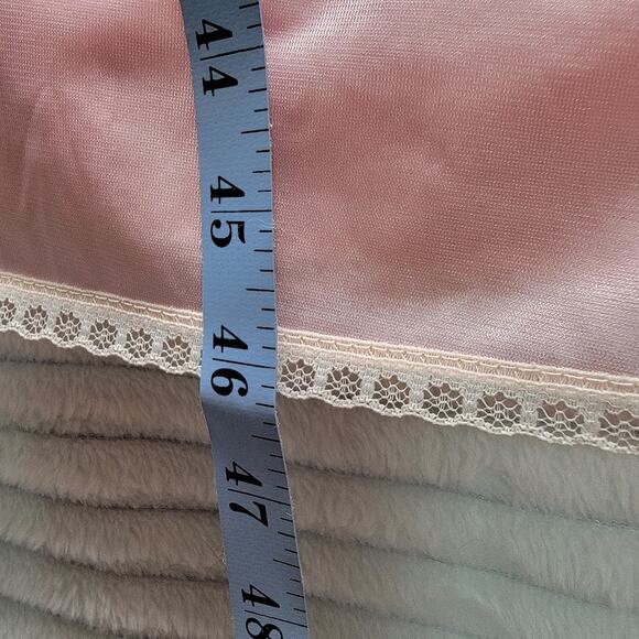 NWT Vintage Velrose Nightgown Small Pink Nylon Lace Trim Made in USA 1960s 70s - Picture 7 of 9